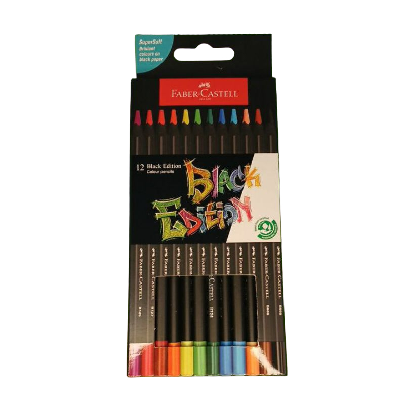 

PENSIL WARNA FABER-CASTELL BLACK EDITION 12 PANJANG