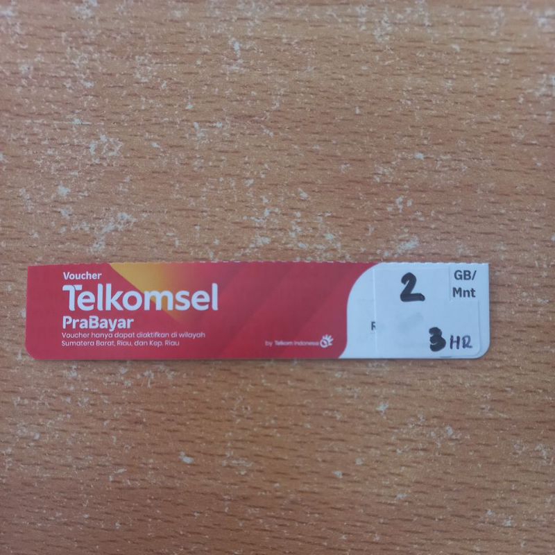 2gb 3hari SUMBAGTENG ZONA 1 Voucher Telkomsel  OMG 2GB 3Hari Kuota