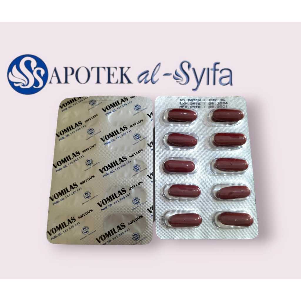 Vomilas Kapsul - suplemen untuk mencegah mual dan muntah selama masa kehamilan (1 strip isi 10 kapsu