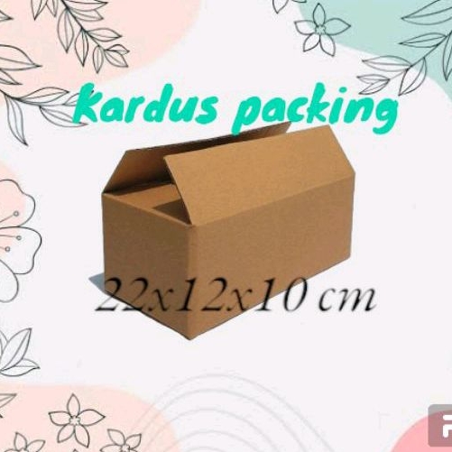 

Kardus packing kecil 22x12x10 cm dus packaging die cut multi fungsi