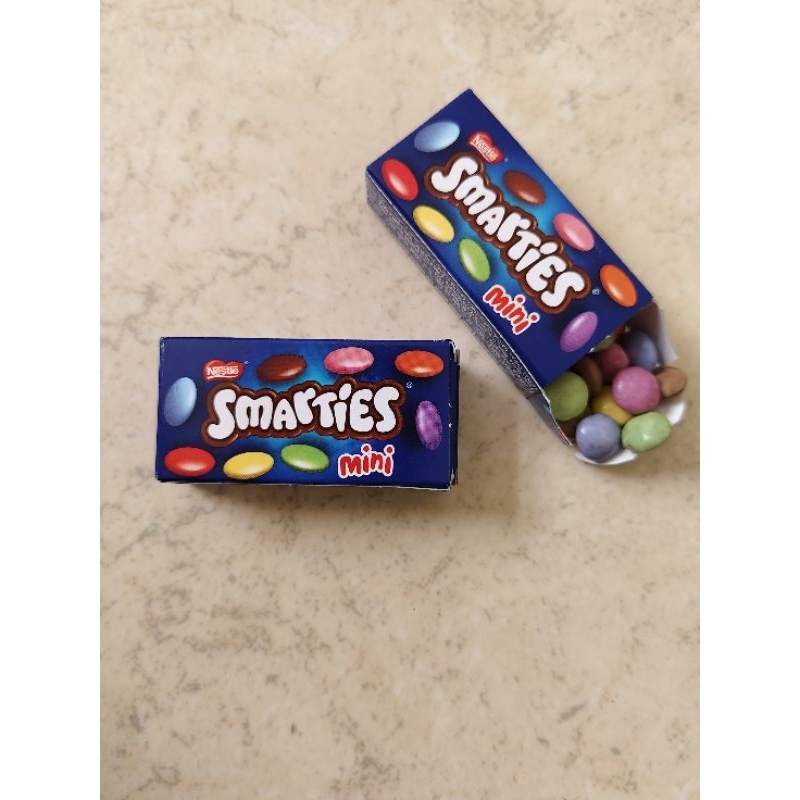 Chocolate / coklat cokelat Smarties mini box ori singapore