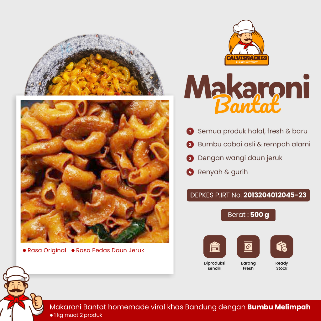 

Makaroni Bantat Pedas Daun Jeruk Dan Original Calvi Snack Gurih Kiloan Grosir Makanan Ringan Murah 500gr