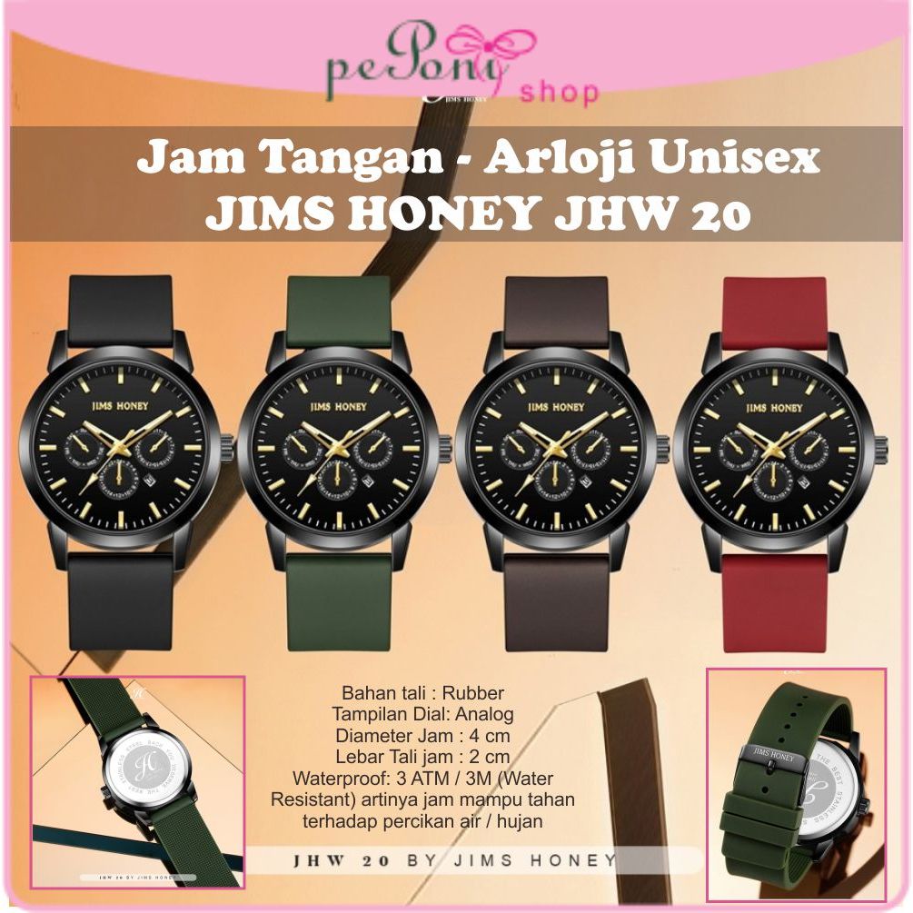 Jam Tangan Unisex - Arloji JIMS HONEY JHW 20 - Jam Tangan Analog Cewe Cowo SALE