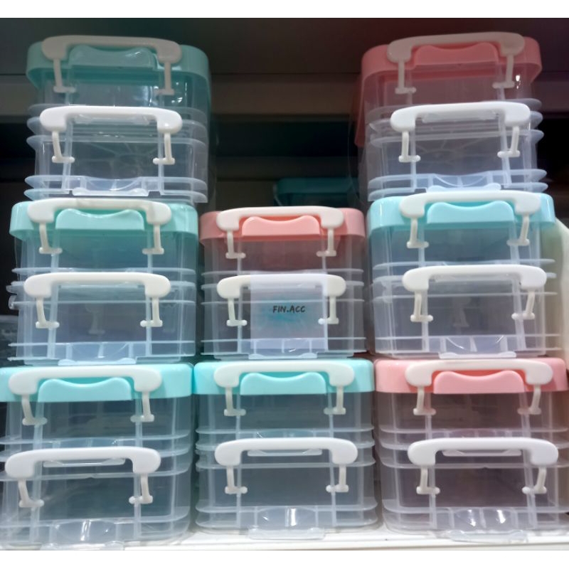 [MR.DIY] MINI STORAGE BOX UNTUK PHOTOCARD, INNER SLEVEE, STIKER, DLL