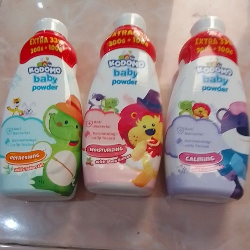 Bedak Kodomo Chamomile 300g + 100g Baby Refreshing Powder, Calming Powder, Moisturizing Powder - 200