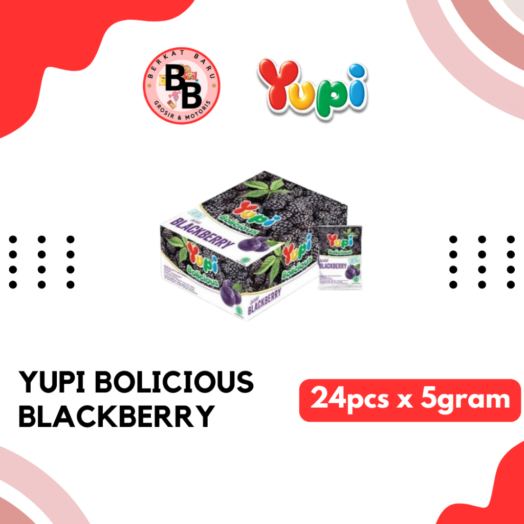 

[BB SNACK] YUPI SERIES BOLICIOUS PERMEN GUMMY JELLY 5GRAM HARGA PER BOX ISI 24PCS