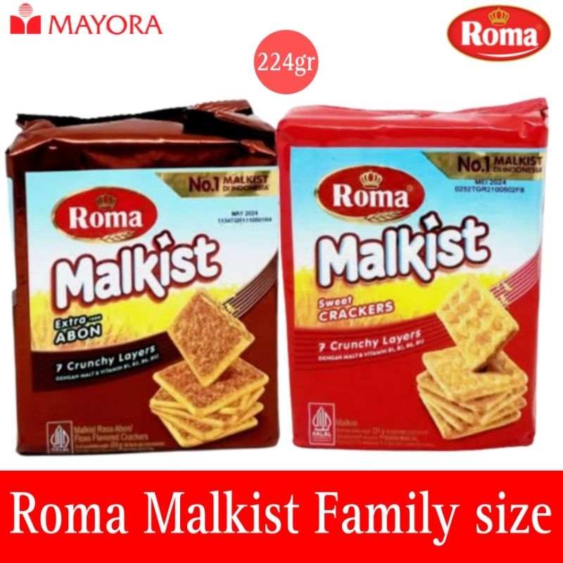 

Roma Malkist Crackers family size 224gr