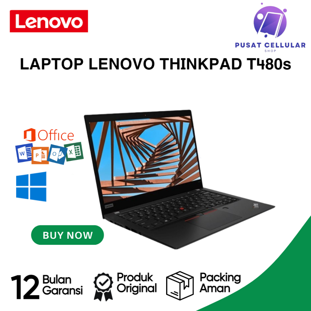 Laptop Lenovo Thinkpad T480 & T480S Core i5 gen 8/ i7 gen 8 BERGARANSI // WINDOWS // FREE TAS/MOUSE