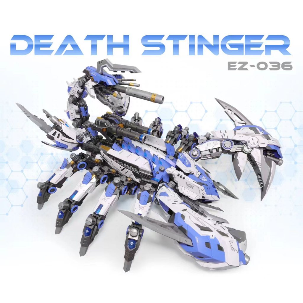 Model Kit Zoid 1/50 ZZA Death Stinger EZ-036 Blue White mokit
