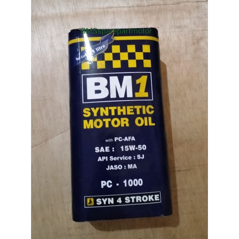 Oli Mesin motor 1L oli motor BM1 1000ML synthetic motor OIL