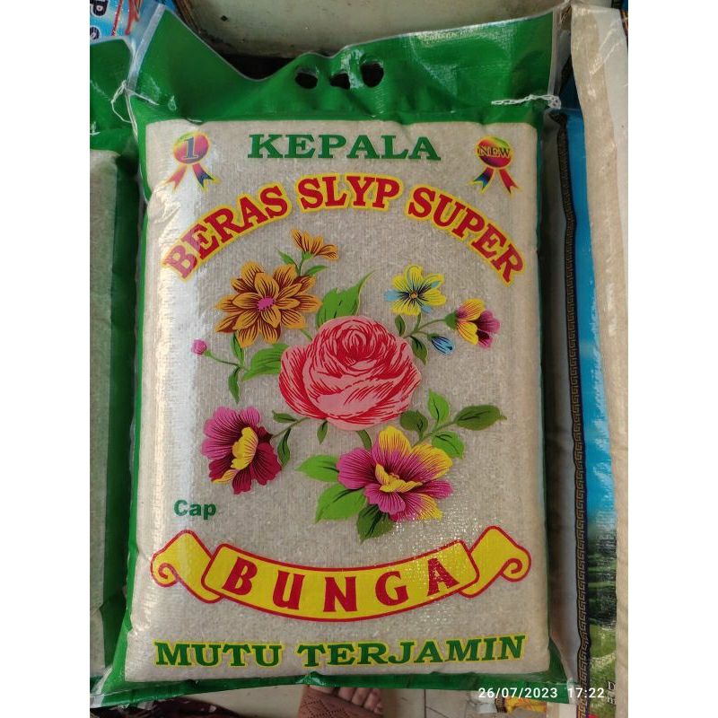 

Beras 10 kg Cap Bunga Pulen sedang