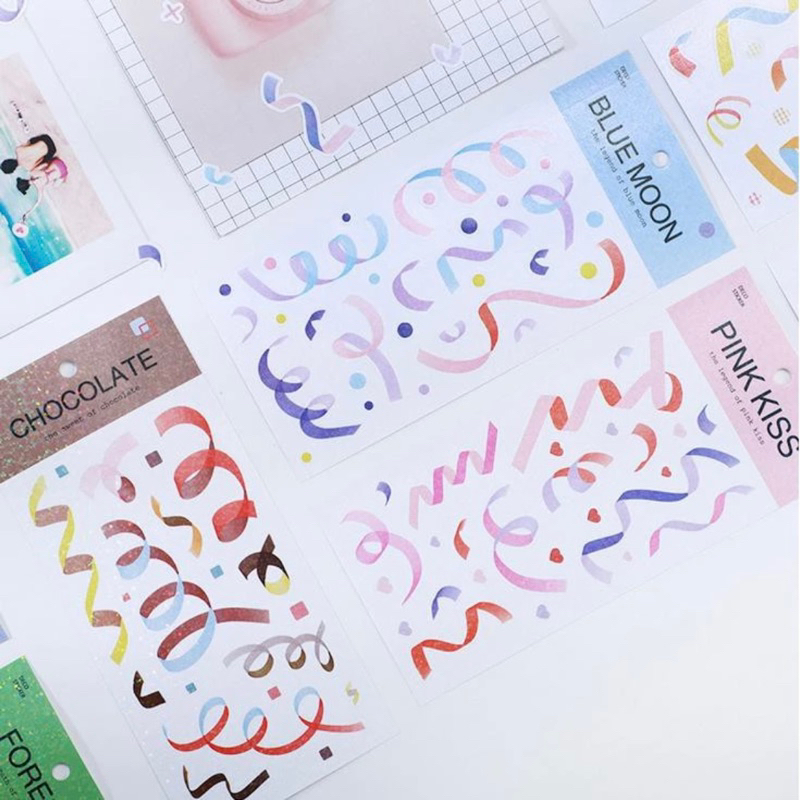 

MonMor | Glitter Ribbon deco sticker
