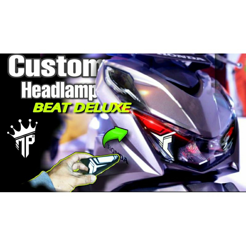 Custom lampu depan beat deluxe