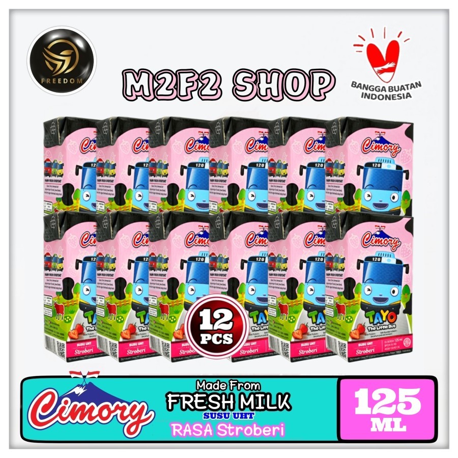 

Susu Cimory Fresh Milk Kotak UHT Stroberi | Strawberry - 125 ml (Kemasan 12 Pcs)