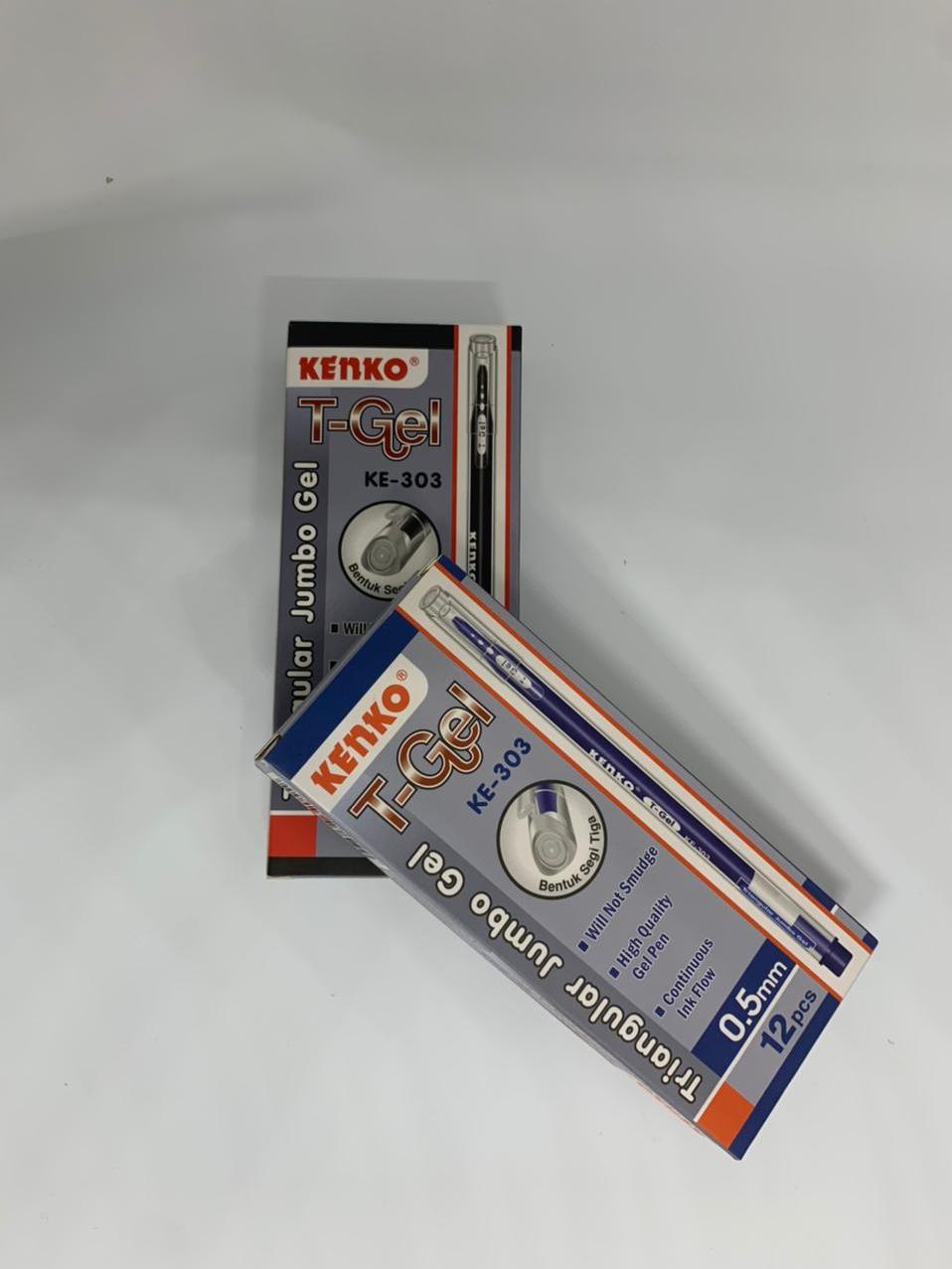 

Pulpen T-Gel KE-303 Kenko 0.5 mm / Triangular Jumbo Gel Pen / Ballpoint Bolpen Pena Tinta [PER LUSIN]