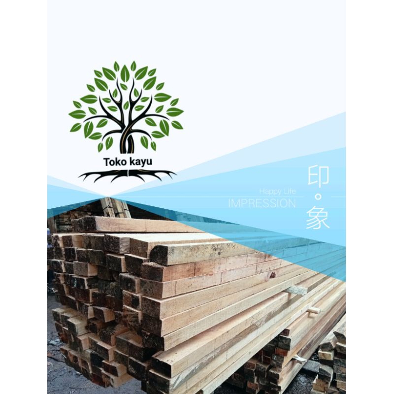 kayu kaso 5×7×400 MC per 1 batang