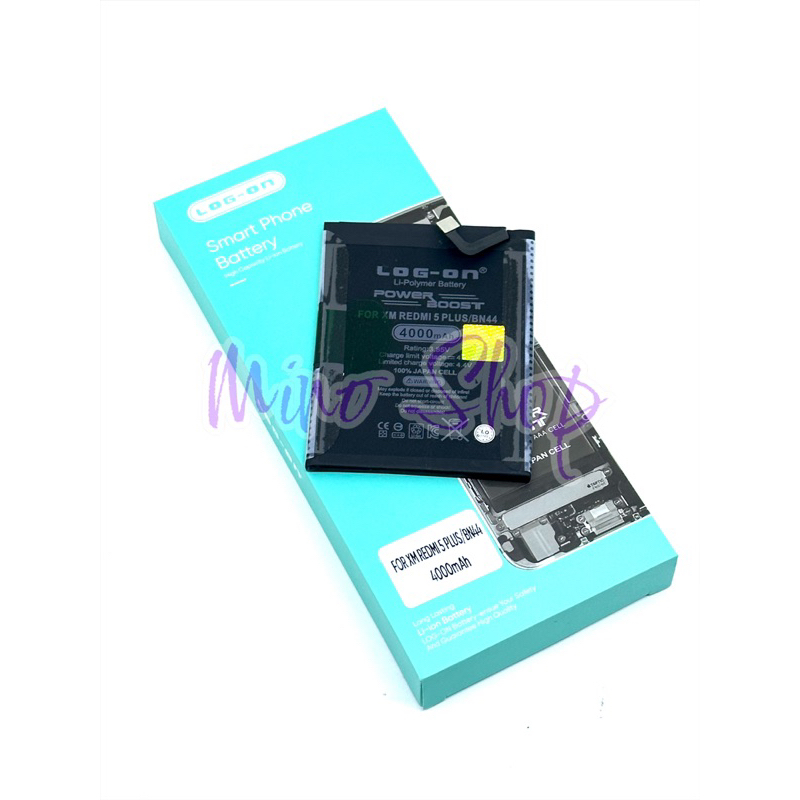 BATERAI LOG ON XIAOMI REDMI 5+ REDMI 5 PLUS BN44 BN 44 - DOUBLE POWER BATRE