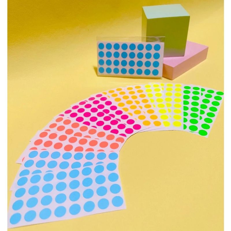 

Sticker Dot stiker bulat warna warni