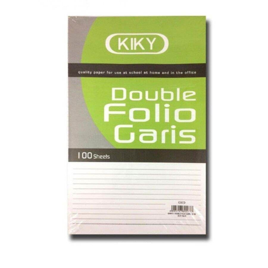 

Double Folio Garis 100 Sheets kiky