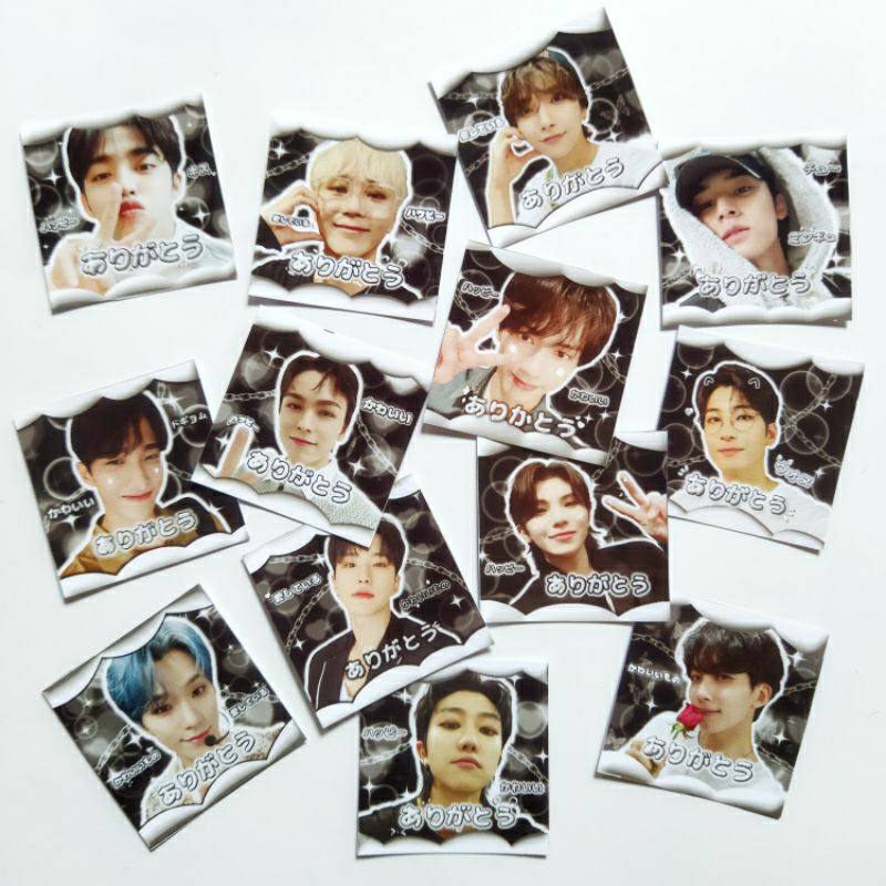 

(1 set isi 50pcs) Mail Sticker Seventeen Chain Cloud Ver. - Stiker freebies ala sellkor