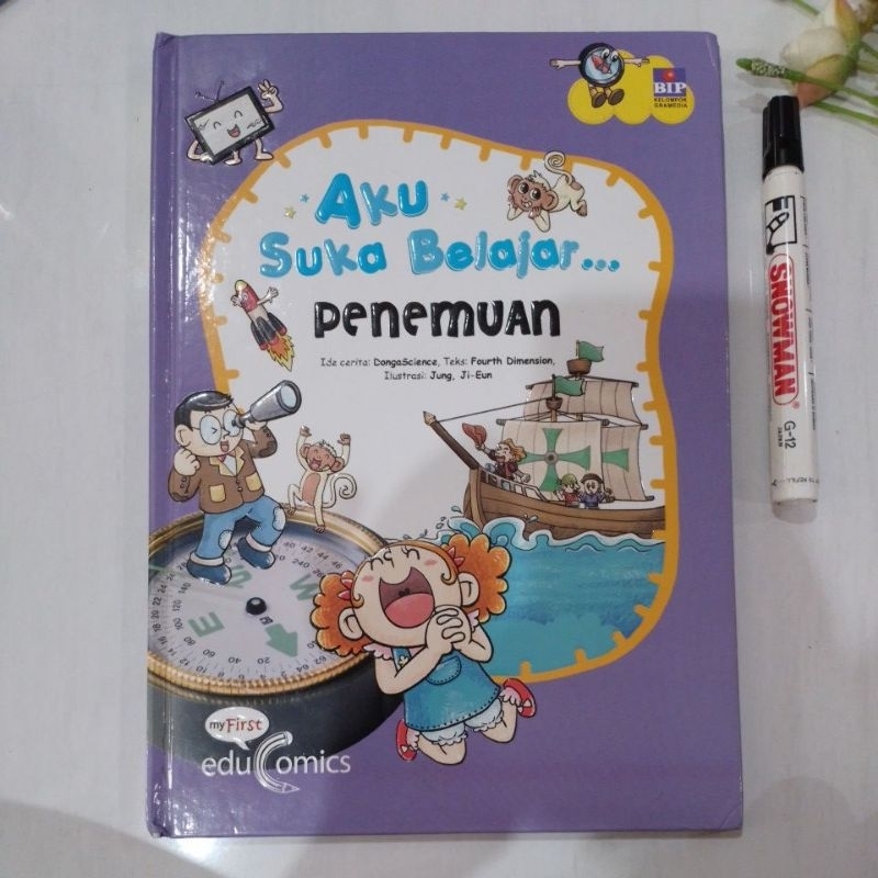 buku educomics Aku Suka Belajar Penemuan prelove