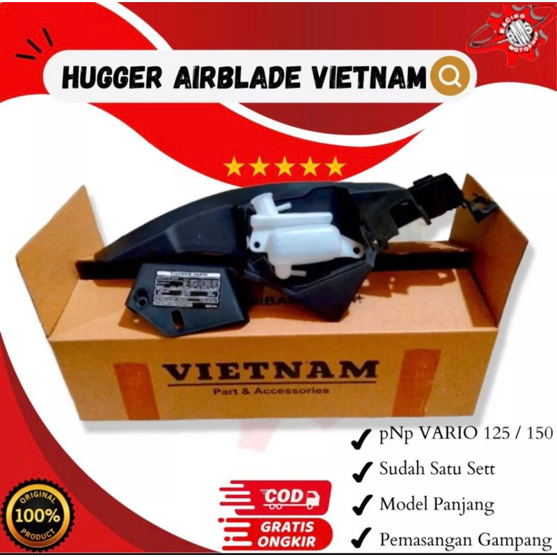 HUGGER AIRBLADE VARIO hugger Spakbor Kolong Vario125 Vario 150 Mudguard Vario Pelindung Lumpur Vario