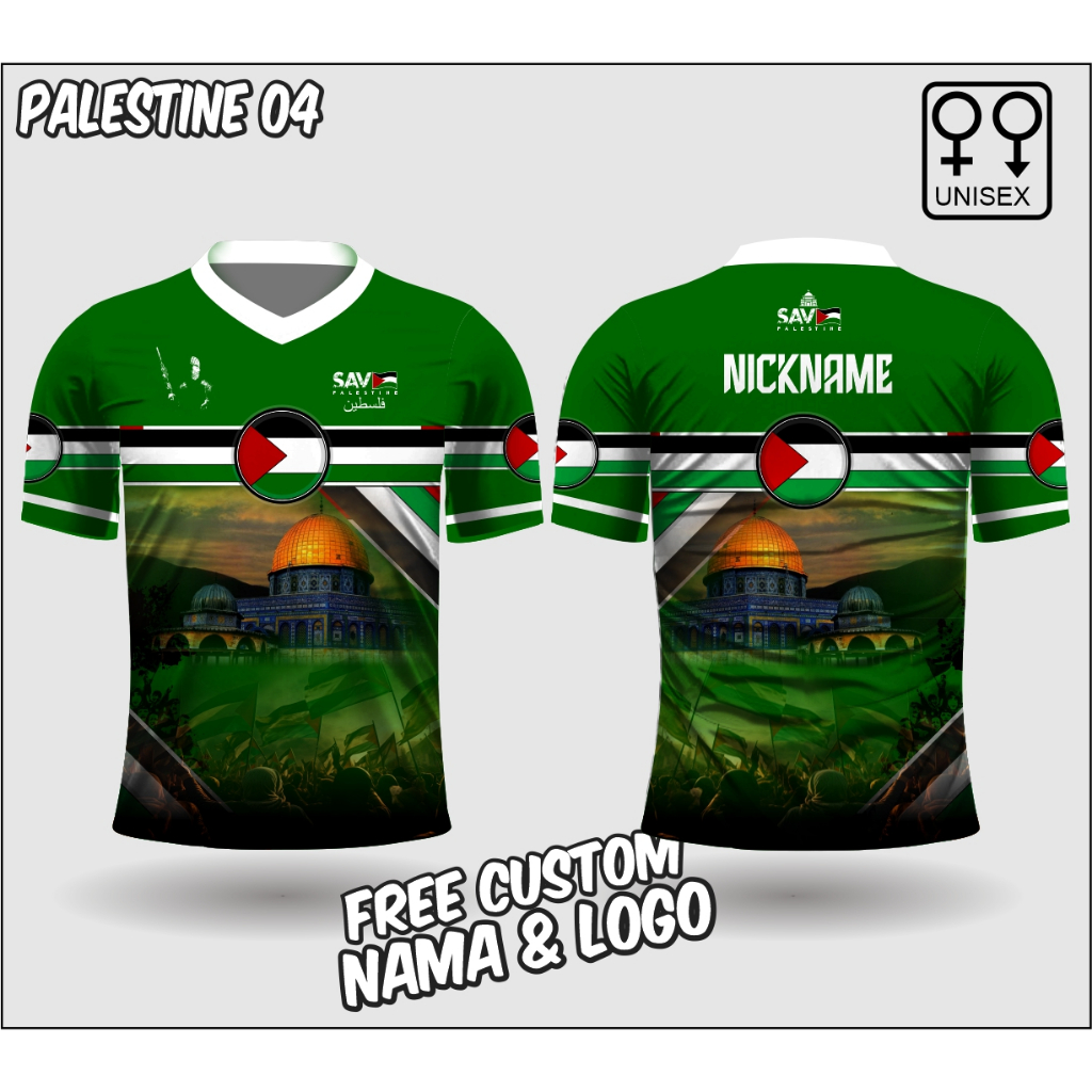 baju palestine jersey palestine pria wanita kaos free palestine