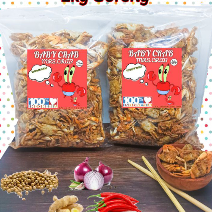 

Ready BABY CRAB 1KG GORENG HALAL!! Best