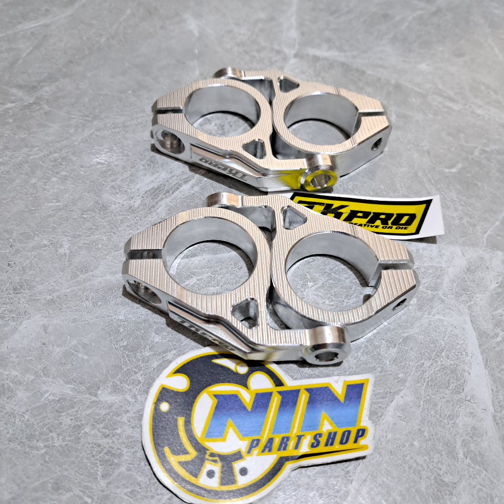 Cincin Kupingan Lampu Silver RX KING CNC TK Pro