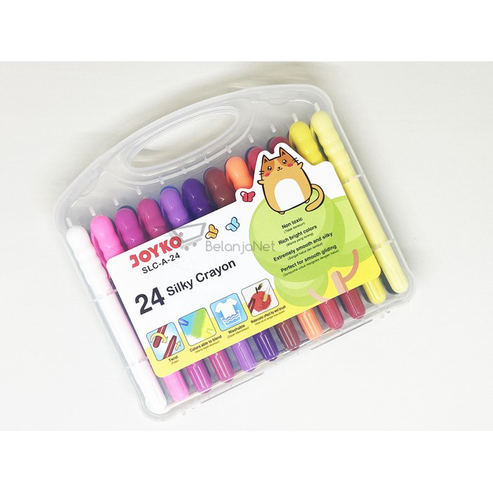 

Terbaik Silky Crayon | Krayon Halus Joyko SLC-A-24 Warna Colors !!!