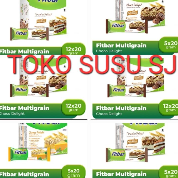 

★★★★ FITBAR MULTIGRAIN 5 X 22 G TIRAMISU FRUITS CHOCO CHEESE DELIGHT/FIT BAR/1box/12 pcs/5 pcs/12pcs/5pcs/KEJU/COKLAT/BUAH/1 dus