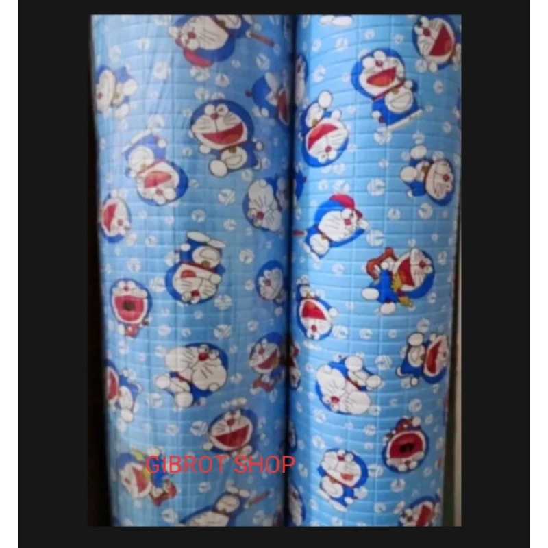 Perlak Bayi Doraemon Biru /Perlak Doraemon/ Perlak Bayi Baru Lahir 55cm x 65 cm