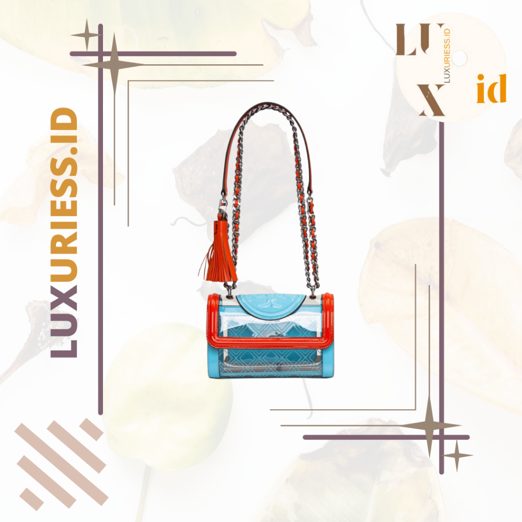 TORY BURCH FLEMING CLEAR SHOULDER BAG