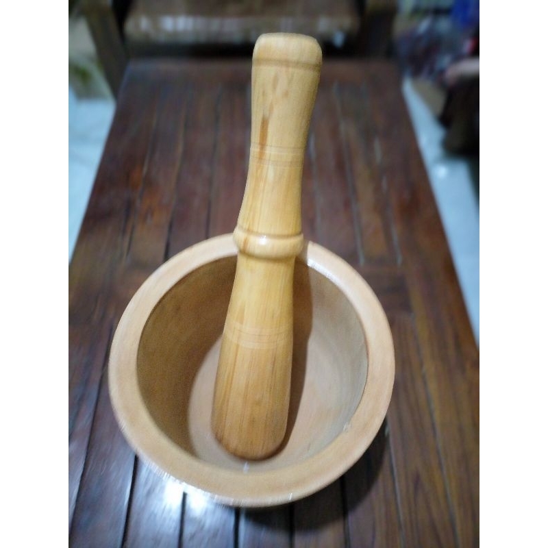 lesung kayu+ penumbuknya