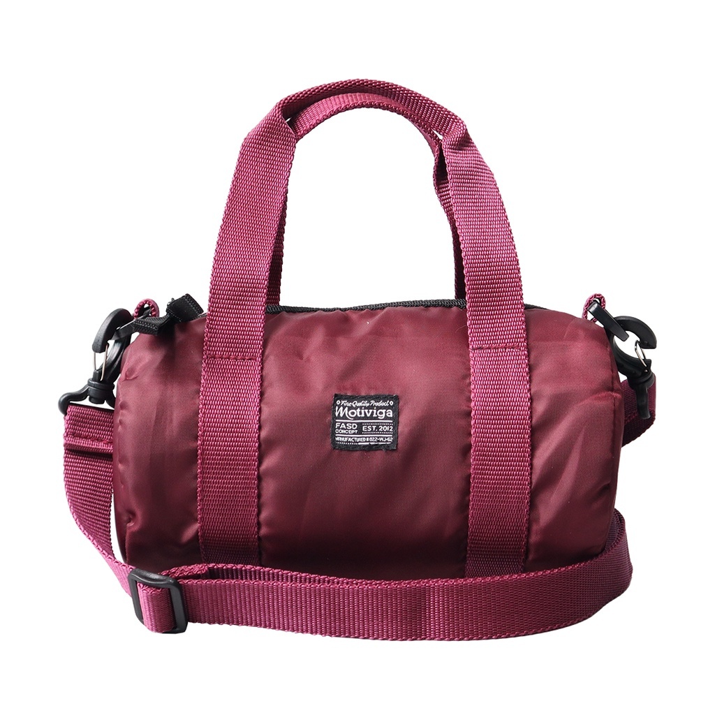 Mini Cylindric Barrel Sling Bag Maroon
