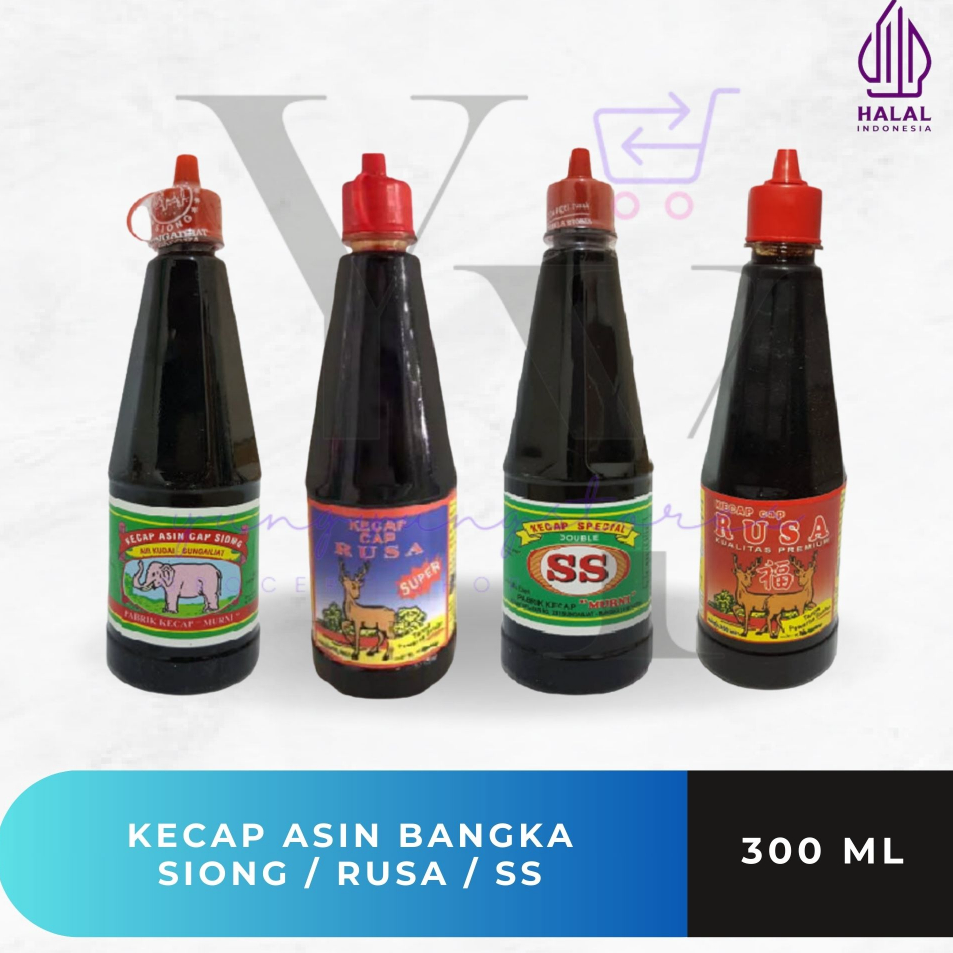 

Model Baru Kecap Asin Bangka Cap Siong Gajah / Double SS / Rusa Premium Botol Plastik 300 ml Terkini