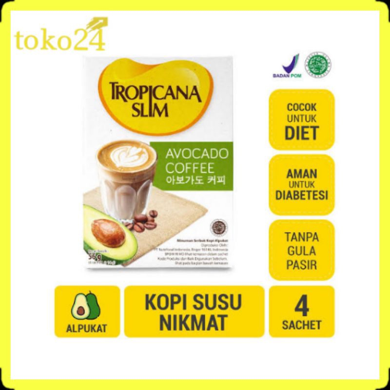 

Tropicana Slim Avocado Coffee 4's