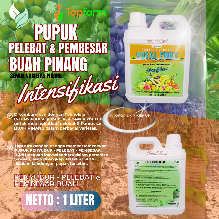 Pupuk Cair Buah Super Lebat / Pupuk Khusus Buah Buahan / Pupuk Pinang Agar Cepat Berbuah / Pupuk Pin