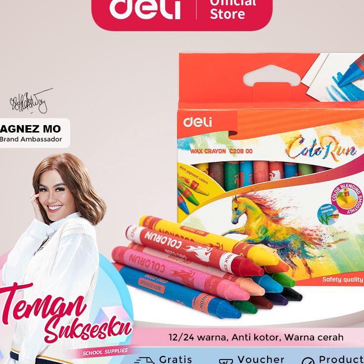 

Diskon Promo Deli Crayon Krayon Lilin 12 Warna Reguler/Jumbo Label Melingkar, Tangan Anti Kotor EC20800 EC20900 ➥☈✥