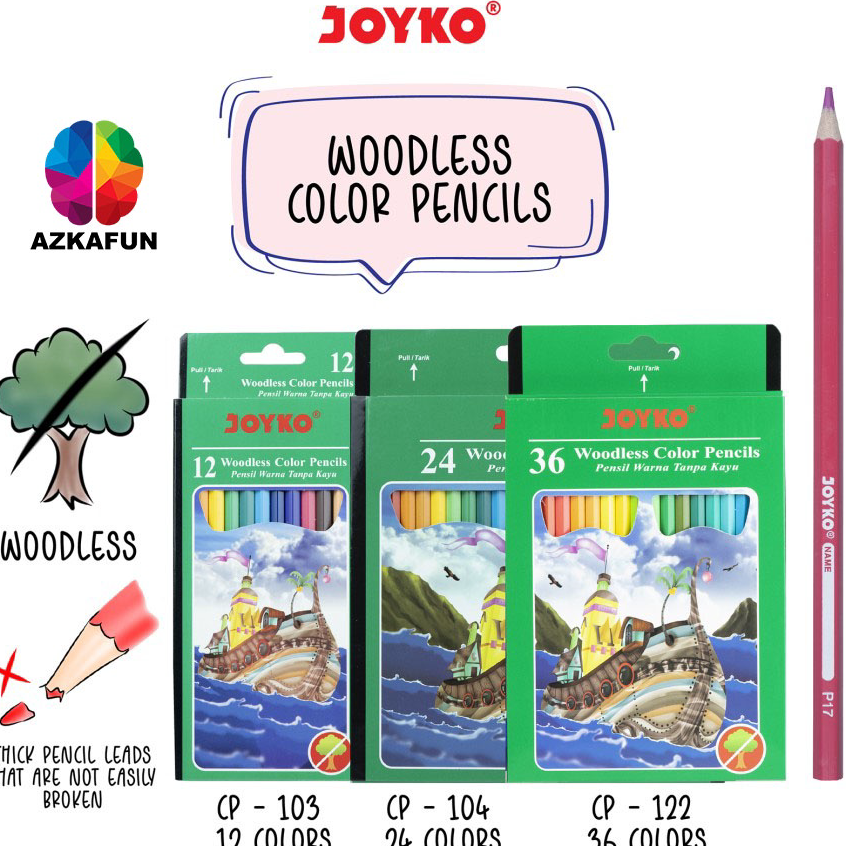 

Ready Pensil Warna JOYKO Panjang - colored pencils joyko