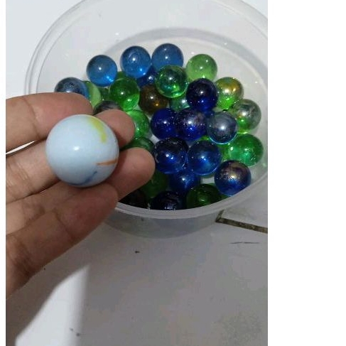 50 Pcs Kelereng Metalik Bonus Kelereng Besar 1 Pcs