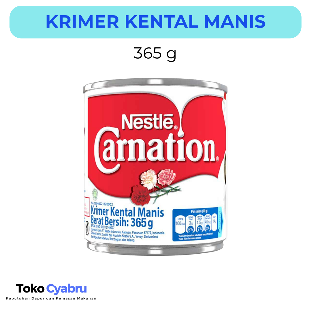 

Krimer Kental Manis Carnation 365 g