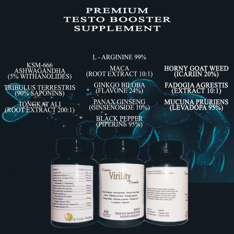Testosteron Booster Premium Virility Formula