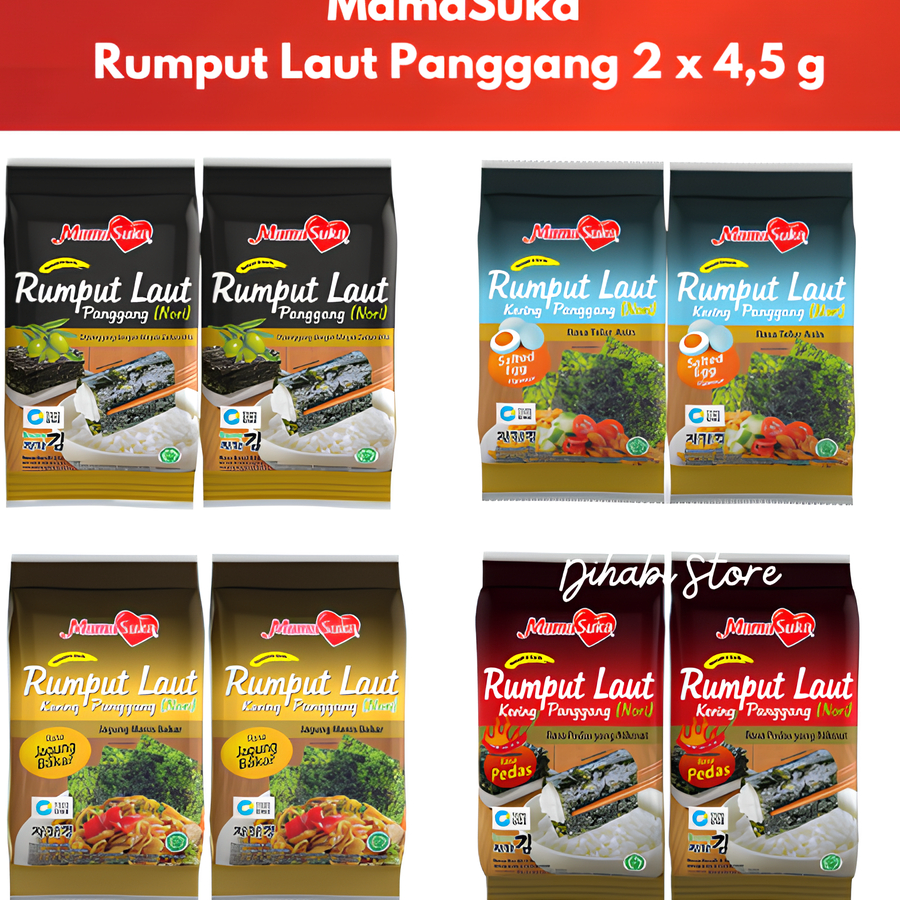 

Laris MamaSuka Rumput Laut Panggang 2 x 4,5 g Super Promo