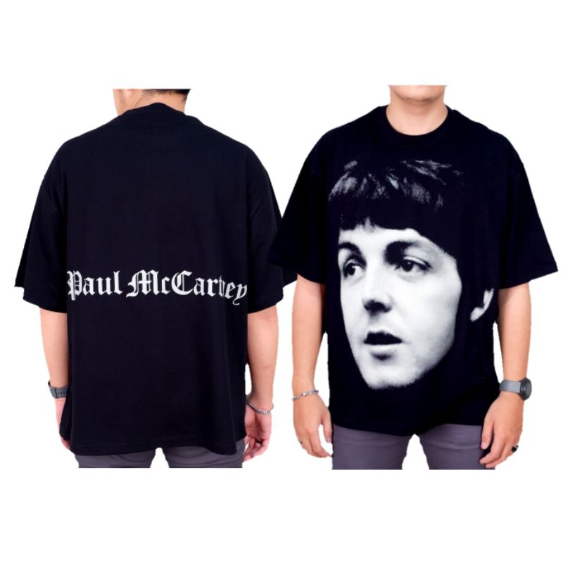 THE BEATLES T-SHIRT PAUL MC CARTNEY OVERSIZE KAOS PAUL MC CARTNEY THE BEATLES BIG SIZE COMBED 20s