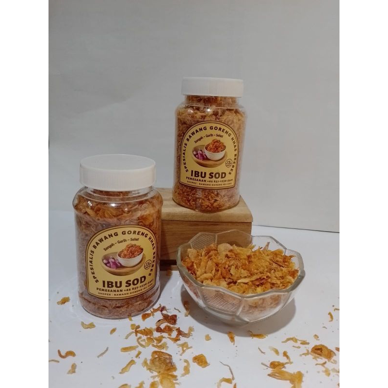 

Bawang Goreng Khas Brebes Renyah dan Gurih kemasan botol 100 gr