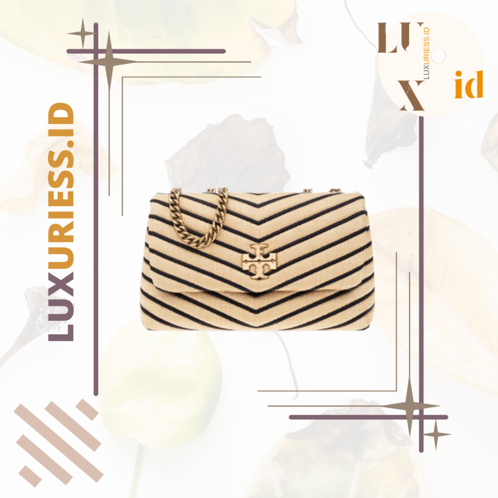 TORY BURCH KIRA STRAW WOVEN SHOULDER BAG