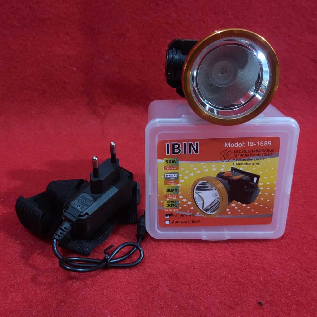 SENTER KEPALA LED, HEADLAMP LED, AEON, SIVITECH, IBIN