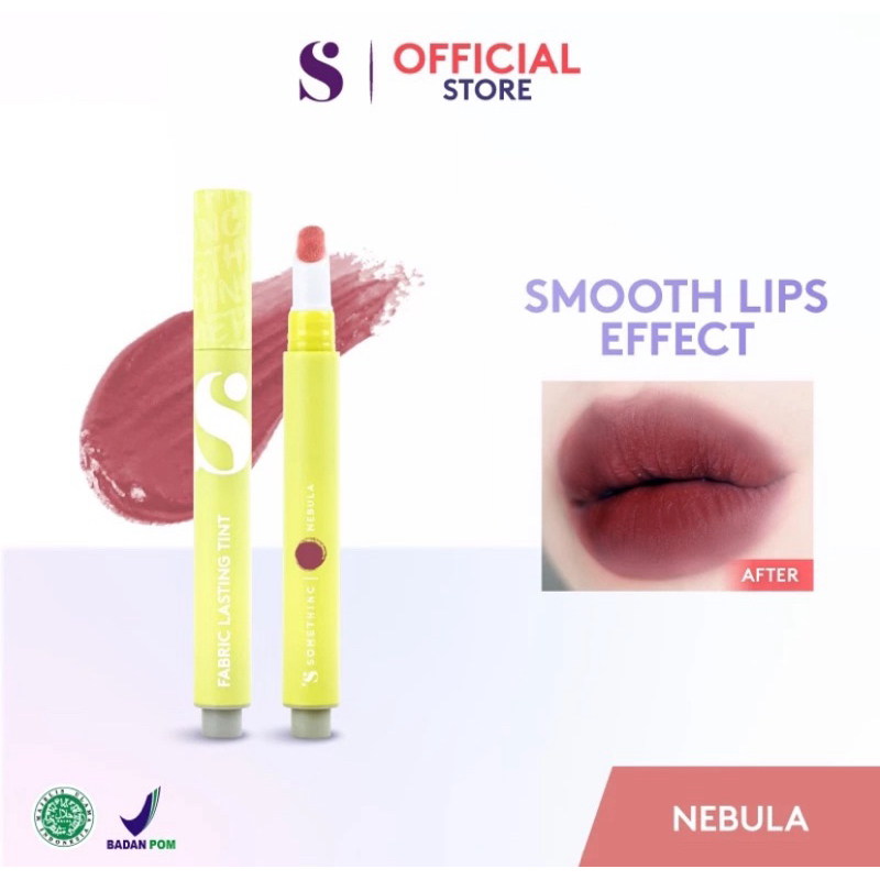 Somethinc Fabric Lasting Tint Nebula + Colorkey Soft Matte Lip cream Cherry