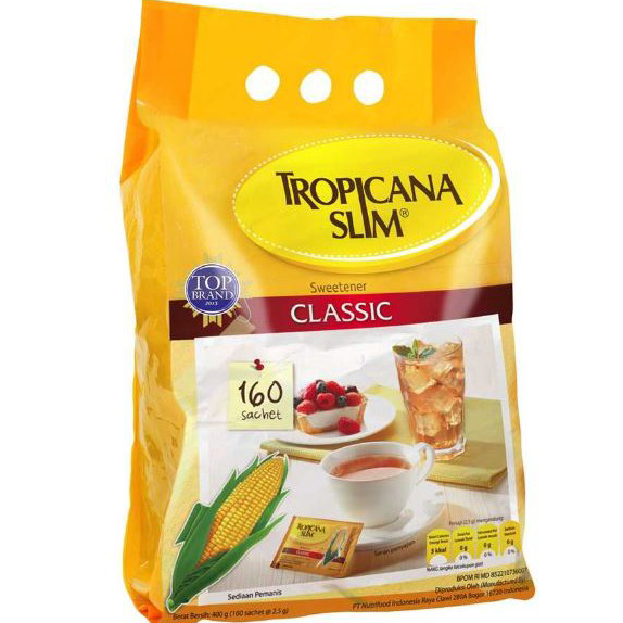 

☊↕⁑ Gula Tropicana Slim Sweetener Classic Isi 20, 50 Hot Sale